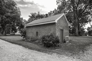 Flemish bond smokehouse dating to about 1800
